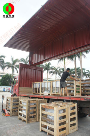 客戶李總定購我司大批瓜果分瓣及切割加工設(shè)備！