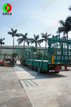 山東客戶定制的蔬菜清洗加工生產(chǎn)線順利出貨！