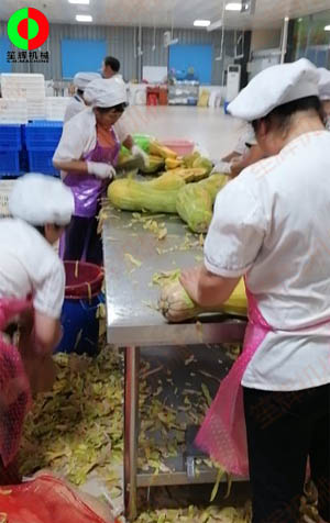 工程售后團隊現場考察江西客戶生產現場,提供整套瓜果加工設備方案！