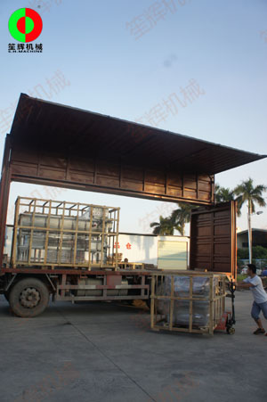 兩套渦流洗菜機(jī)發(fā)貨山東，交付客戶使用！