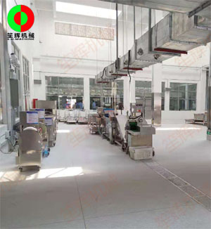 某特殊懲戒單位飯?zhí)脽o(wú)刀化食品處理加工機(jī)械線(xiàn)安裝現(xiàn)場(chǎng)！