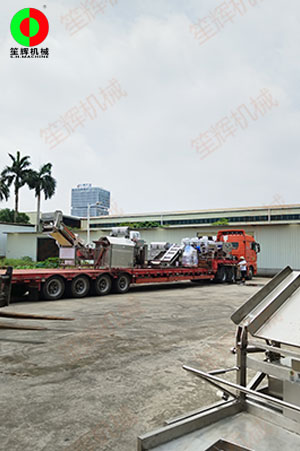 鯪魚生產線設備發(fā)貨交付中山客戶！