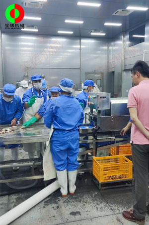 廣東中山某大型水產(chǎn)加工設(shè)備落成現(xiàn)場！